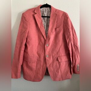 Ralph Lauren Linen Blazer Men’s Pink Resort Beach L